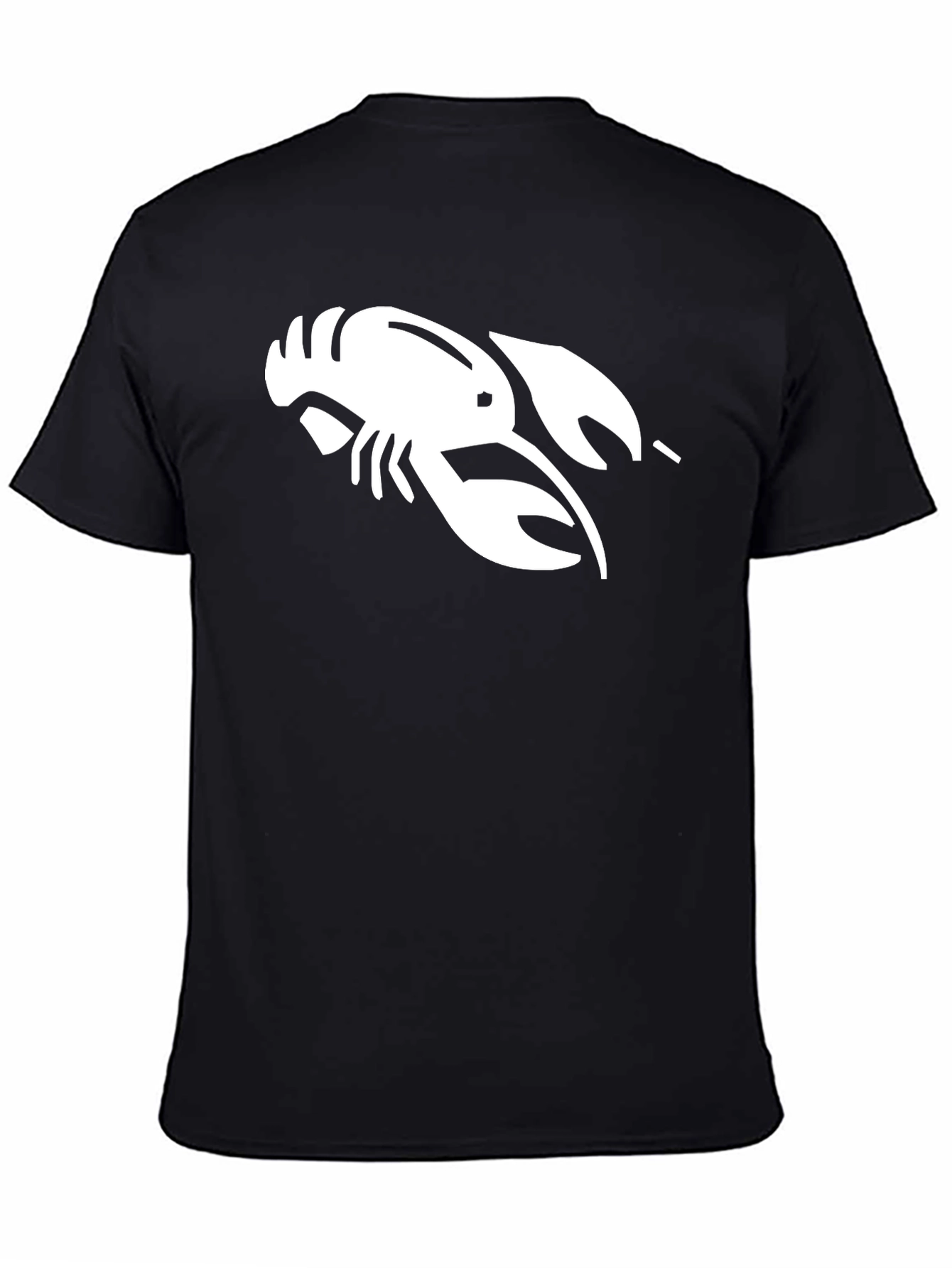 Lobster Graphic Tee - Black Casual T-Shirt