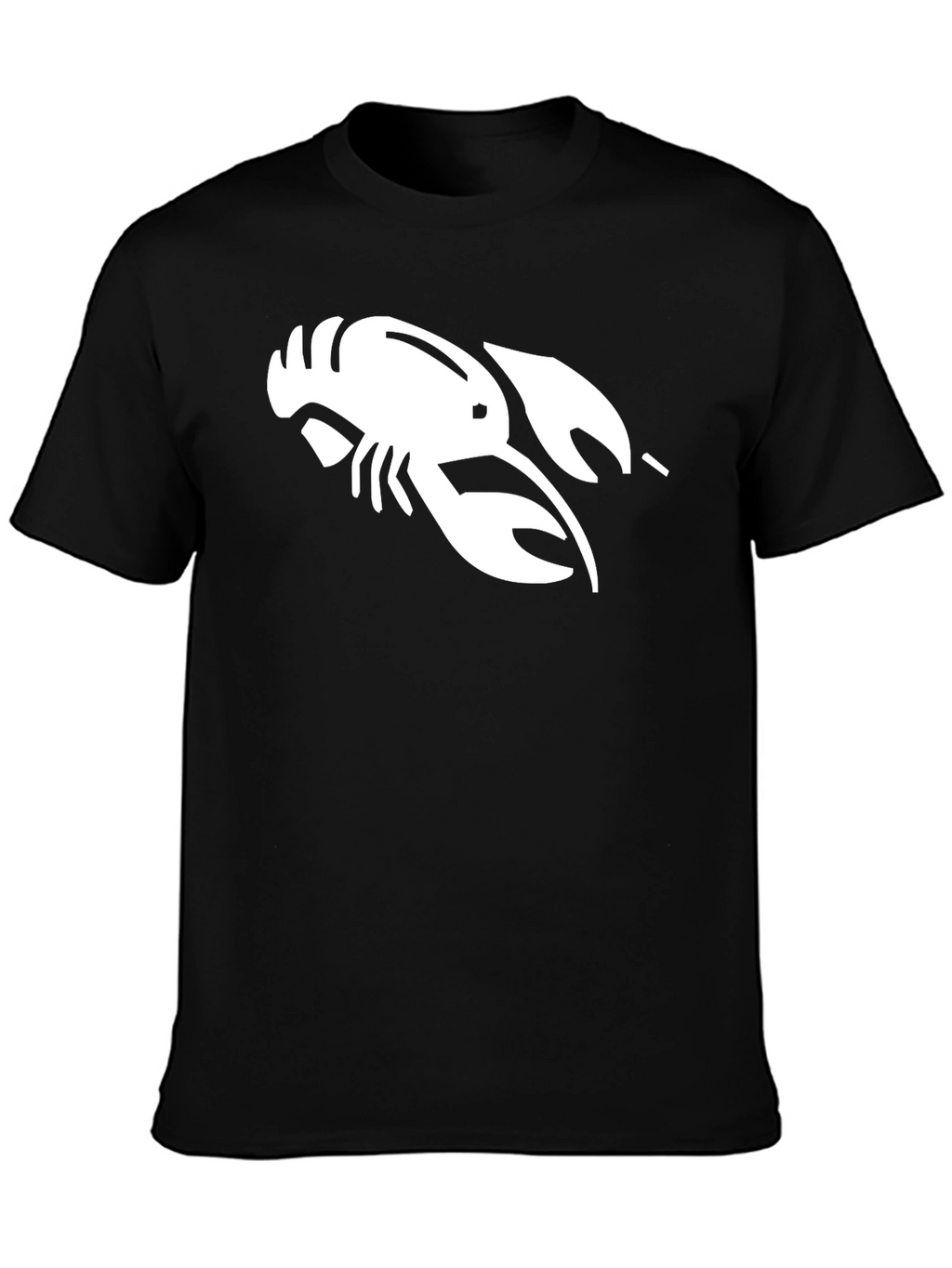 Lobster Graphic Tee - Black Casual T-Shirt