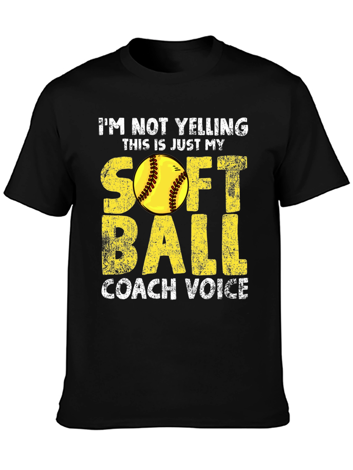 Softball Coach Voice T-Shirt - Funny Coaching Tee