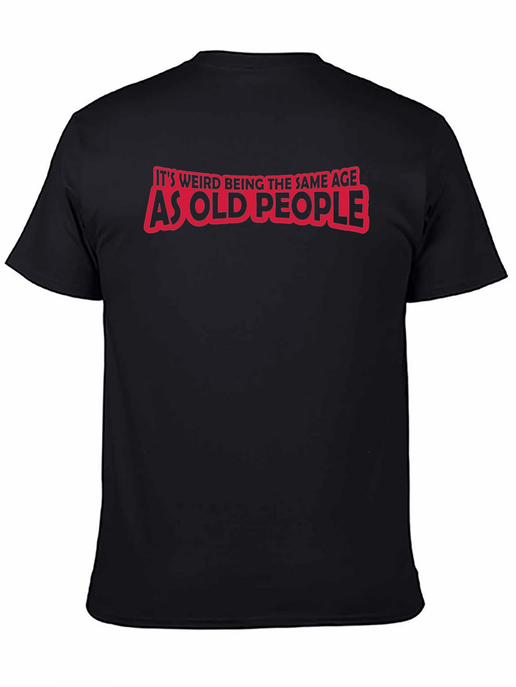 Funny Old People Black T-Shirt