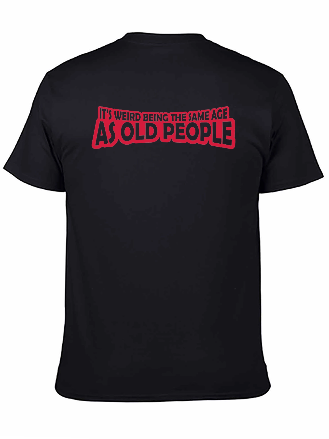 Funny Old People Black T-Shirt