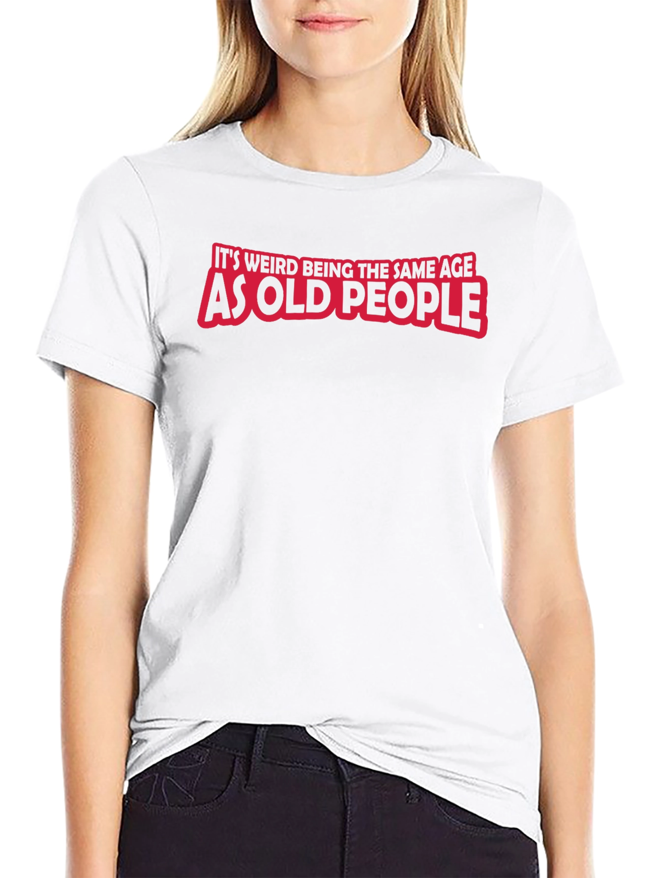 Funny Old People Black T-Shirt