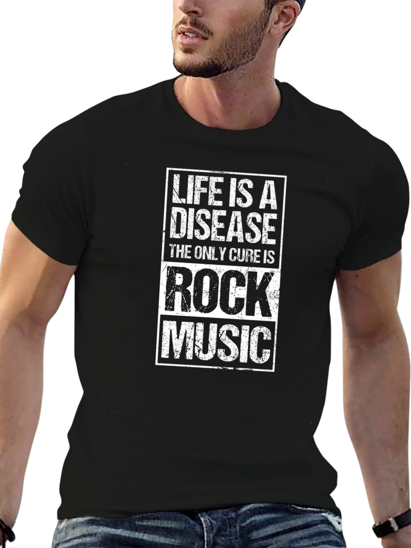 Life is a Disease Rock Music Graphic T-Shirt