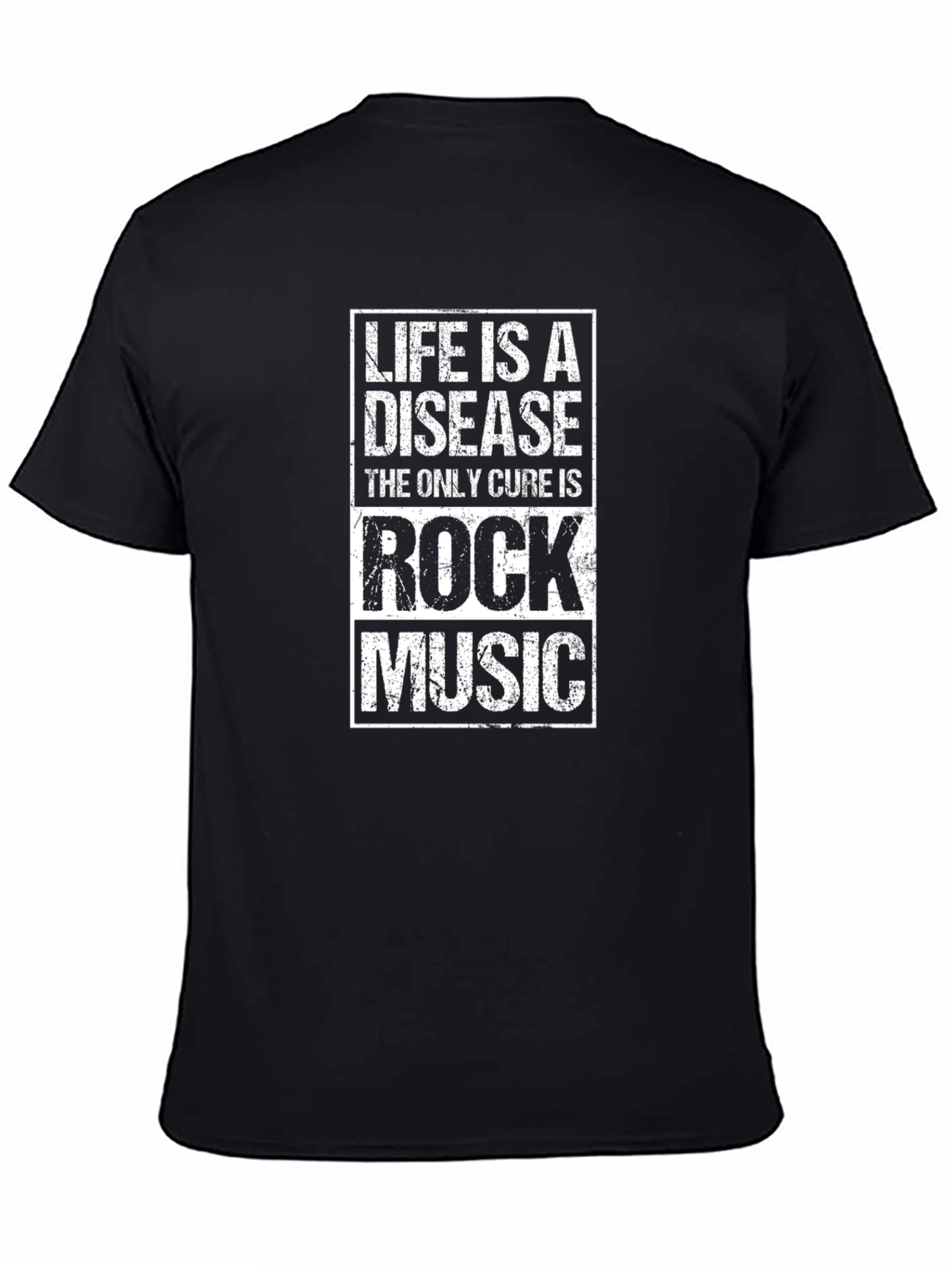 Life is a Disease Rock Music Graphic T-Shirt