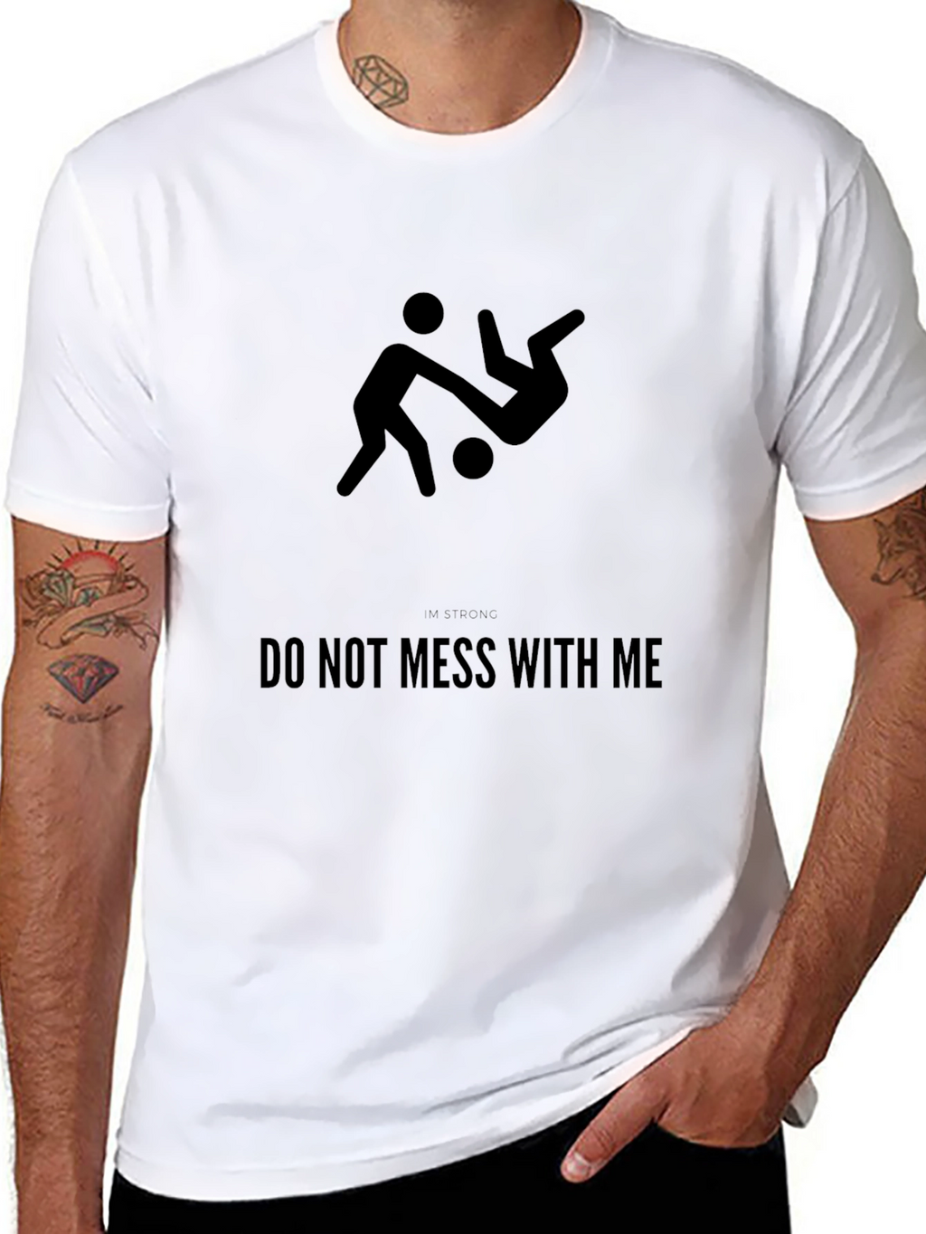 Dont Mess With Me Graphic Tee - Black