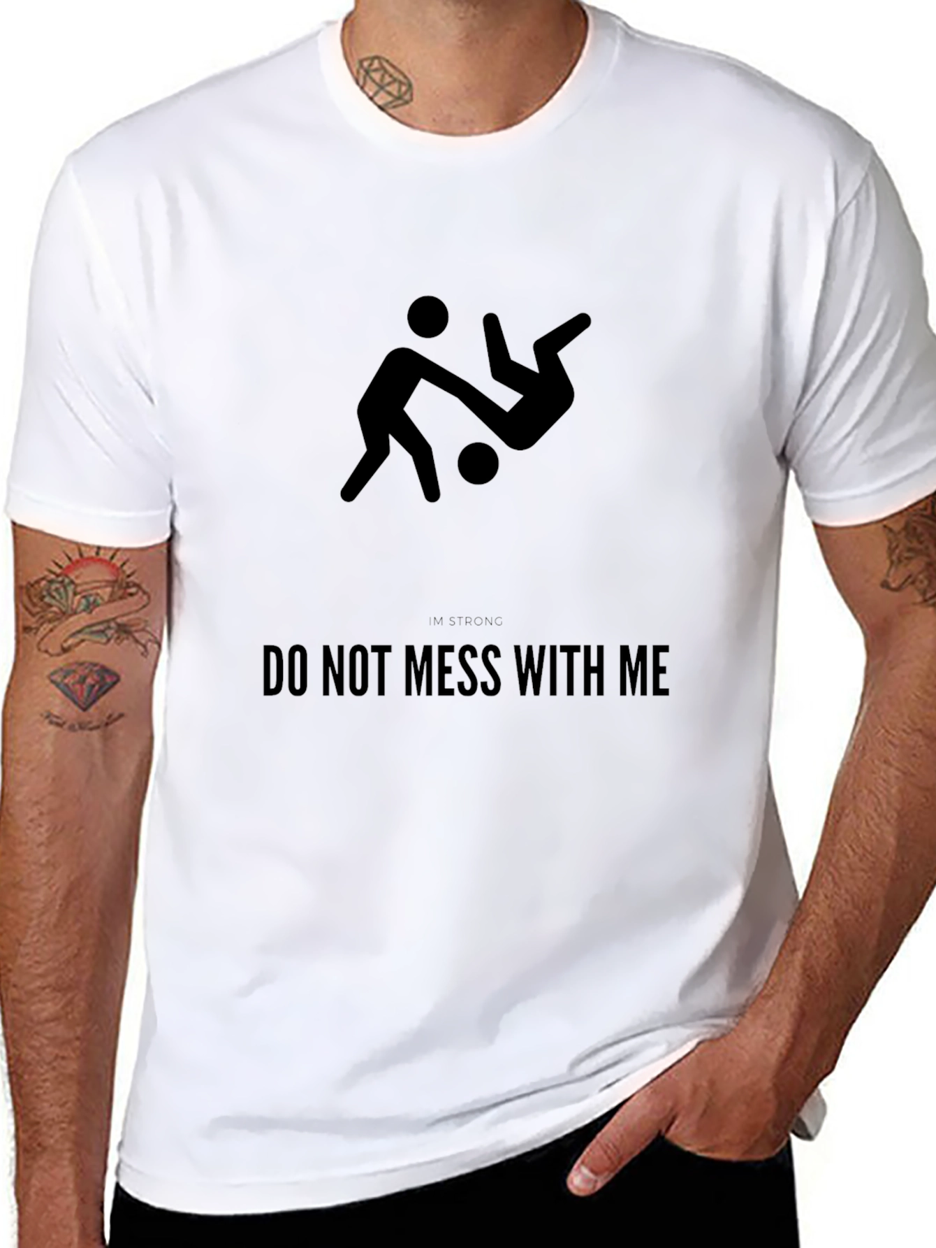 Dont Mess With Me Graphic Tee - Black
