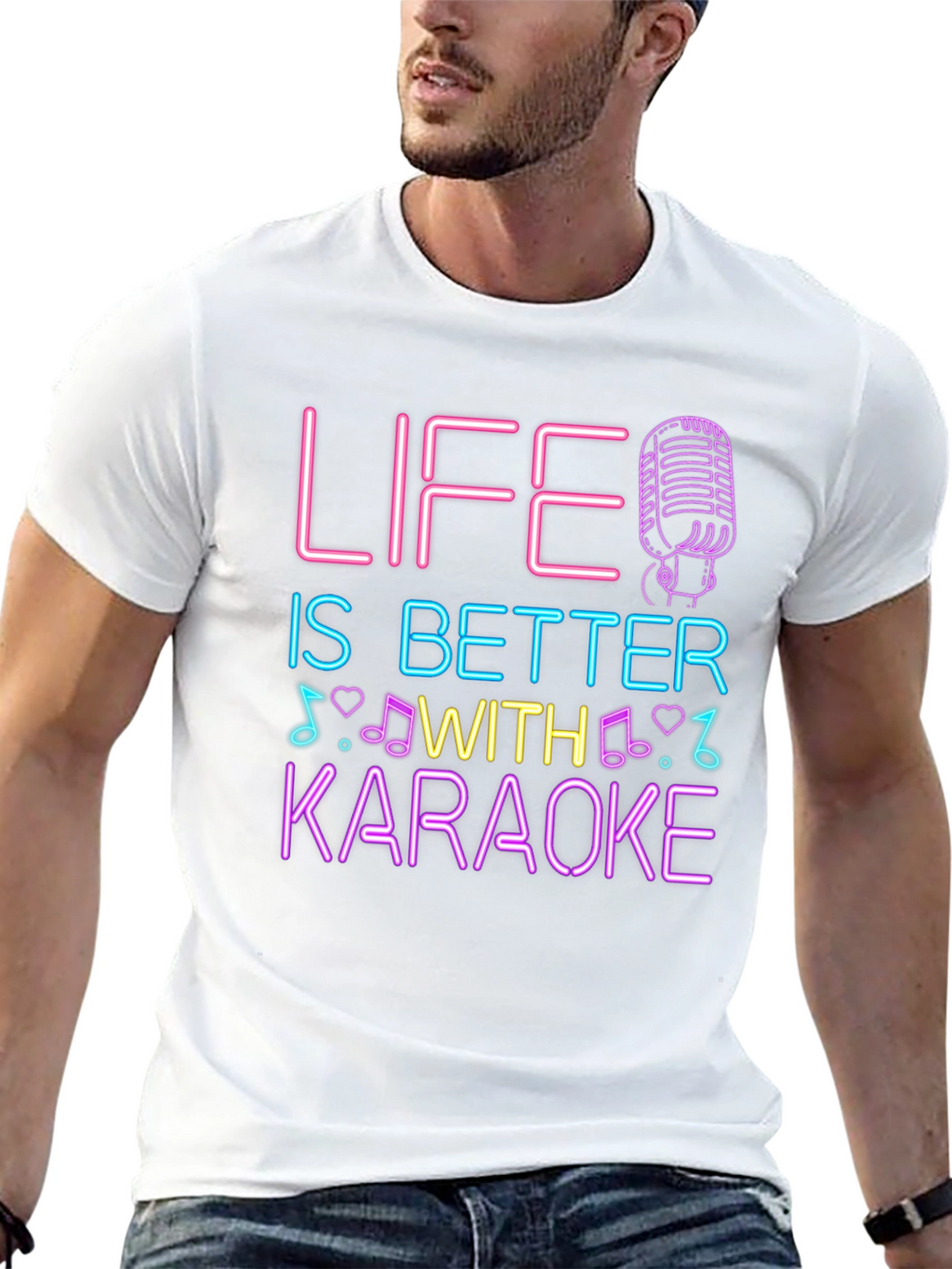 Life is Better With Karaoke Graphic Tee