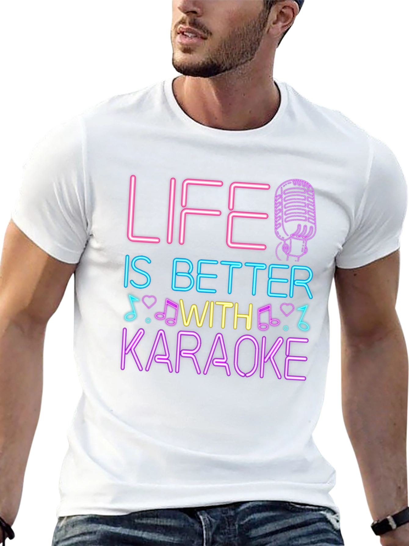 Life is Better With Karaoke Graphic Tee