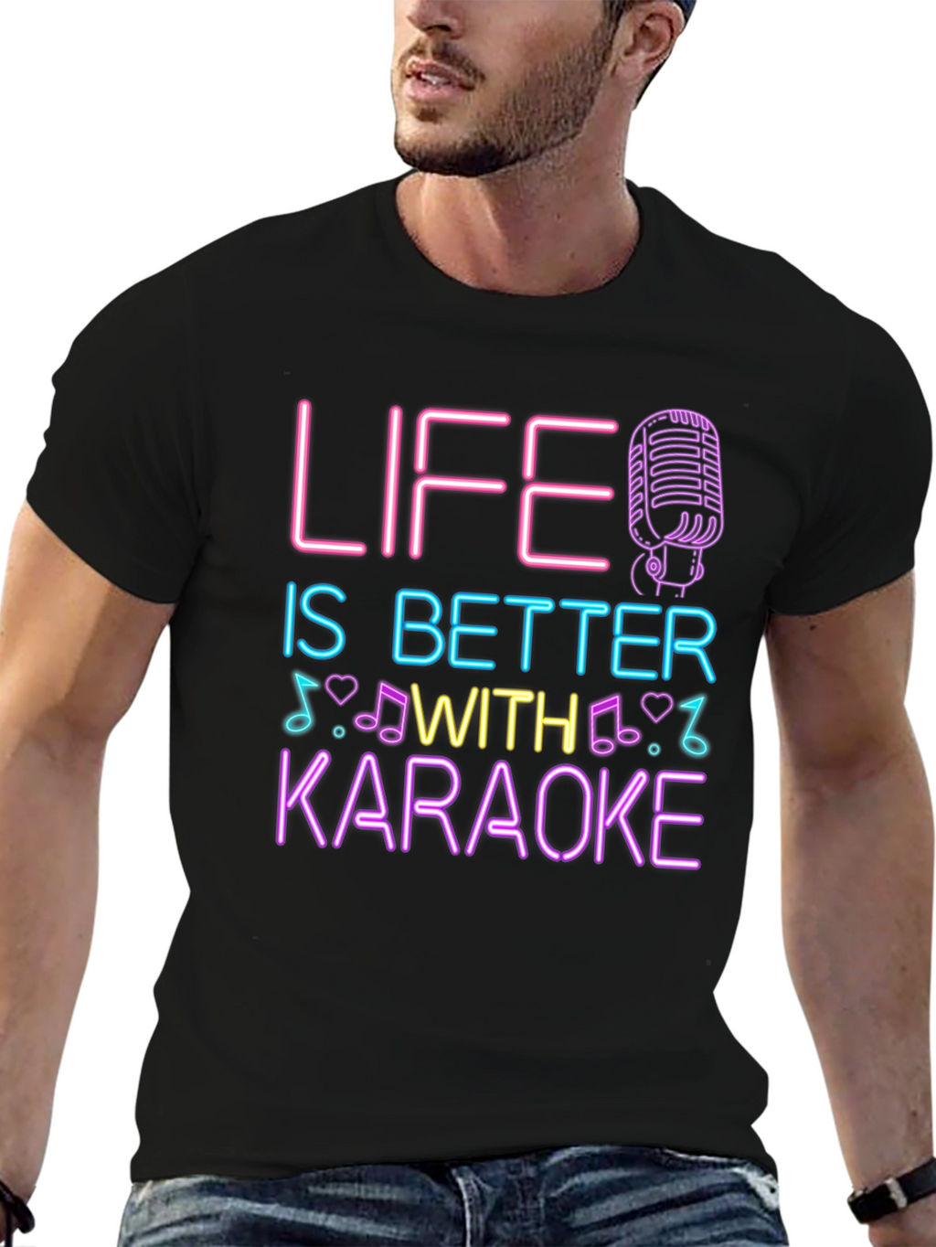 Life is Better With Karaoke Graphic Tee