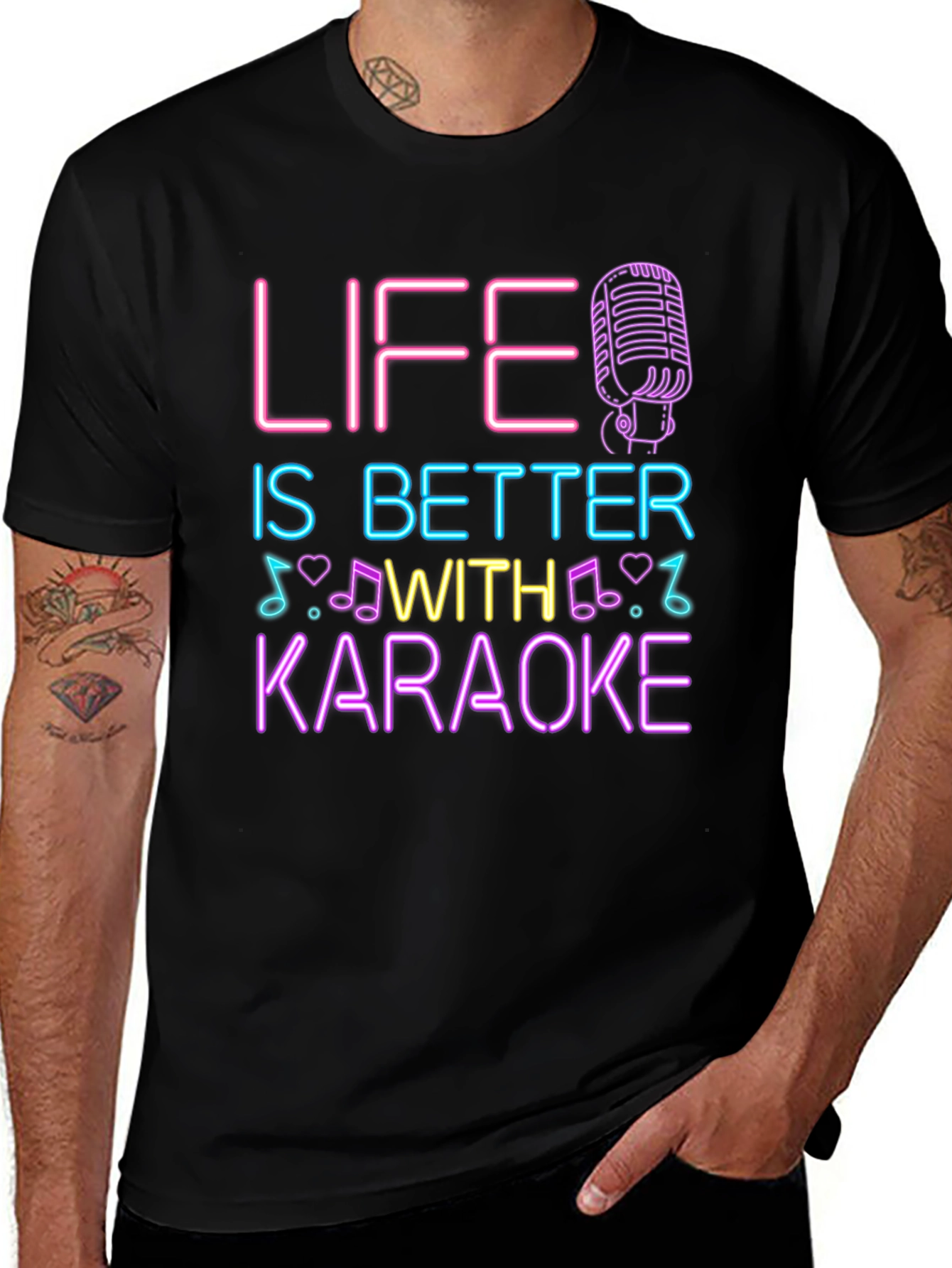 Life is Better With Karaoke Graphic Tee