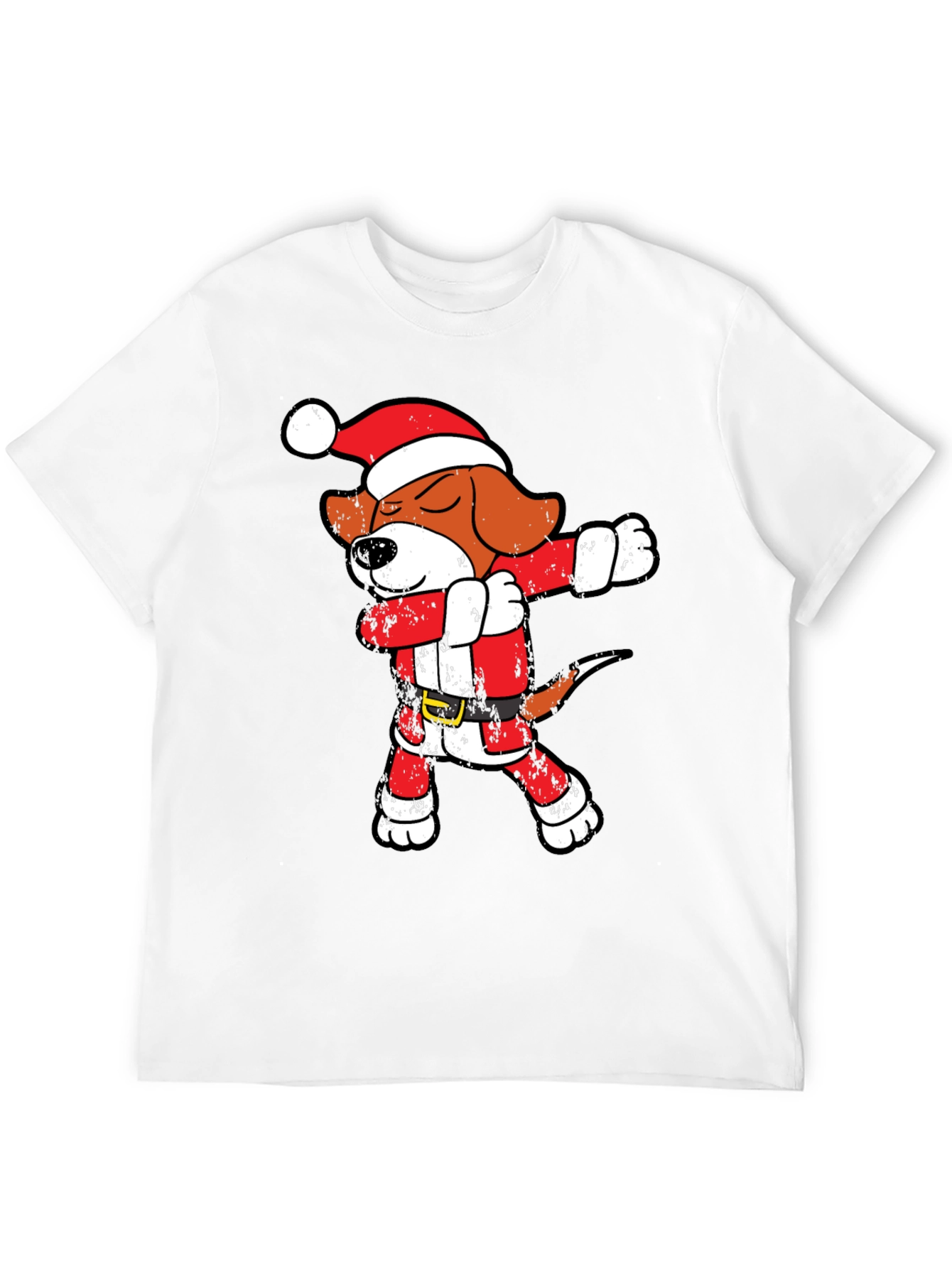 Dabbing Santa Beagle T-Shirt