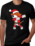 Dabbing Santa Beagle T-Shirt