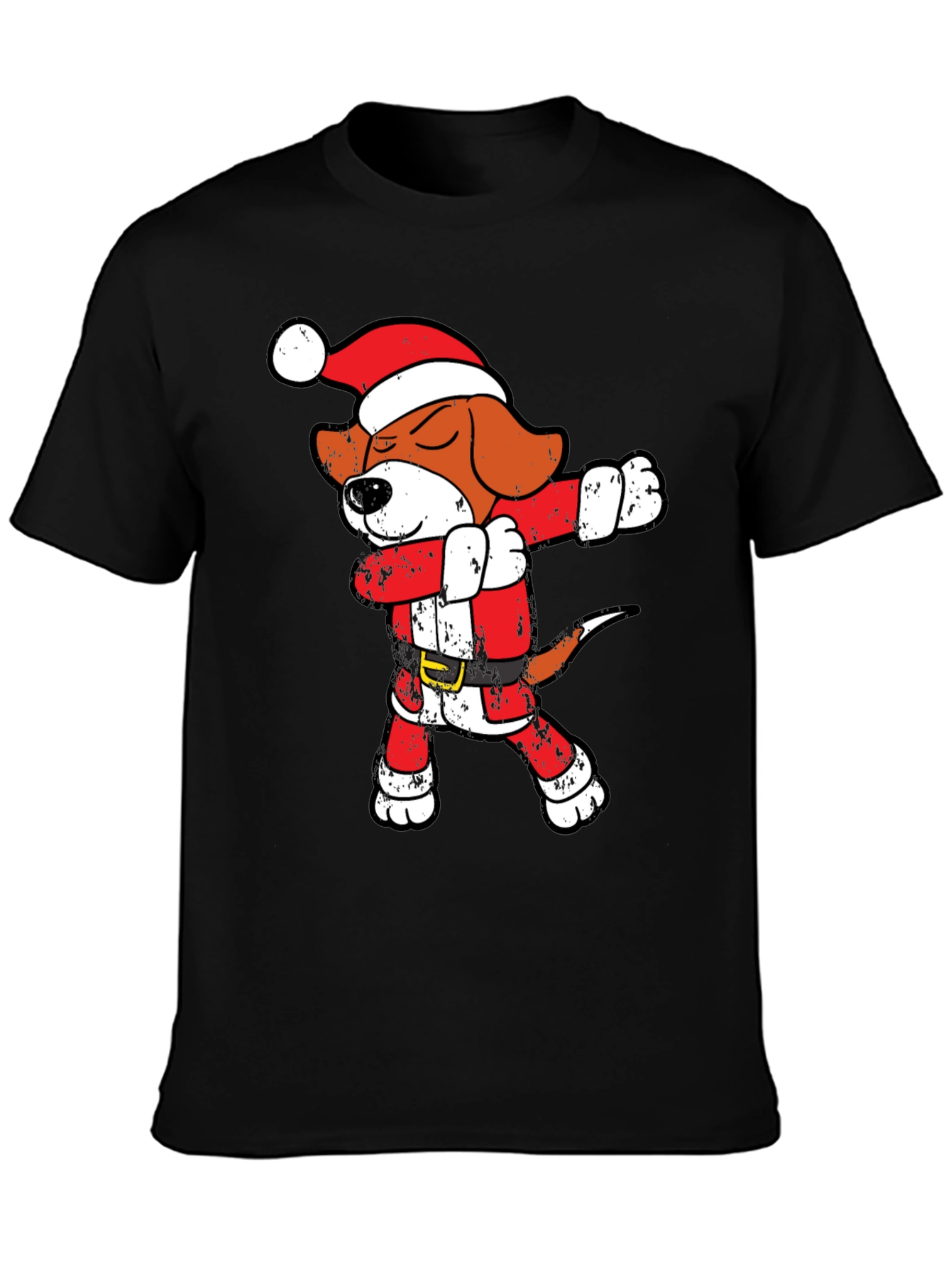 Dabbing Santa Beagle T-Shirt