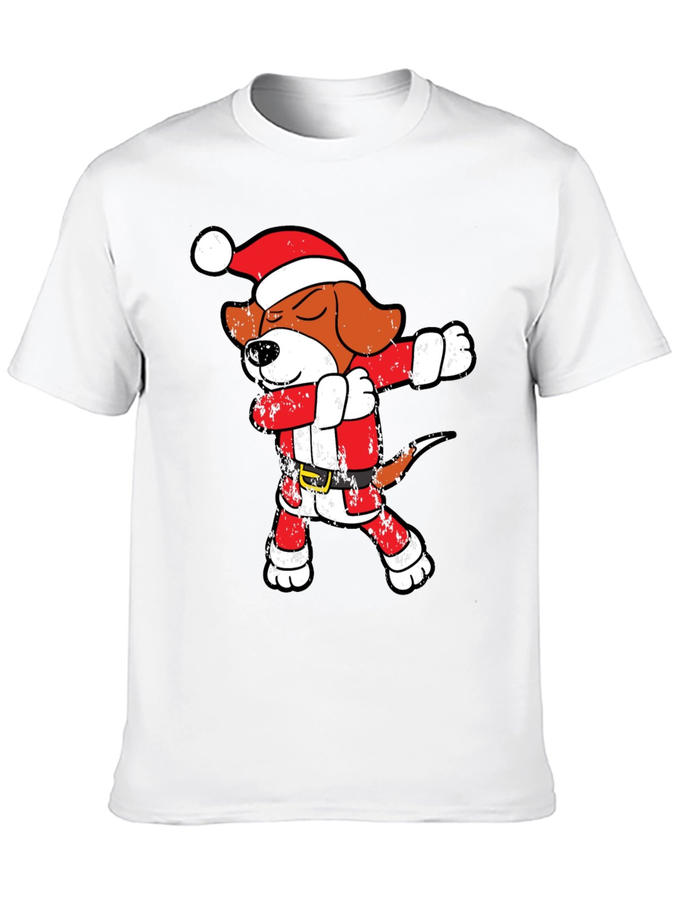 Dabbing Santa Beagle T-Shirt