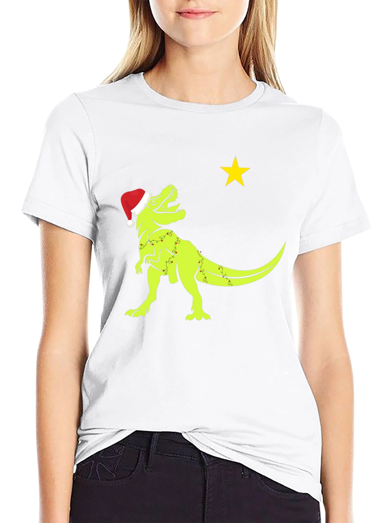 Festive Dino T-Shirt - Christmas Rex