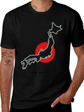 Japan Outline Graphic Tee - Stylish Comfort