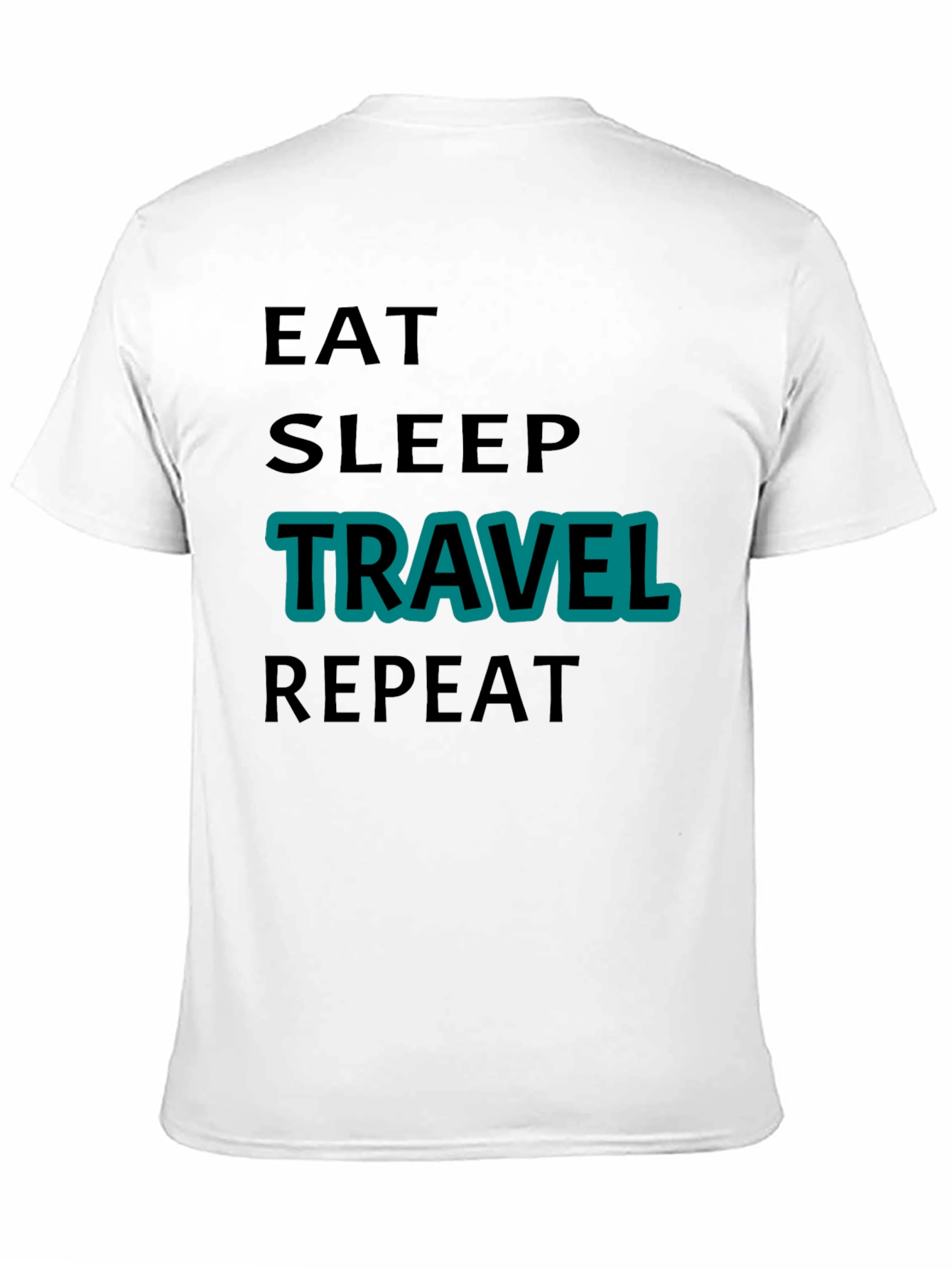 Eat Sleep Travel Repeat Graphic Tee
