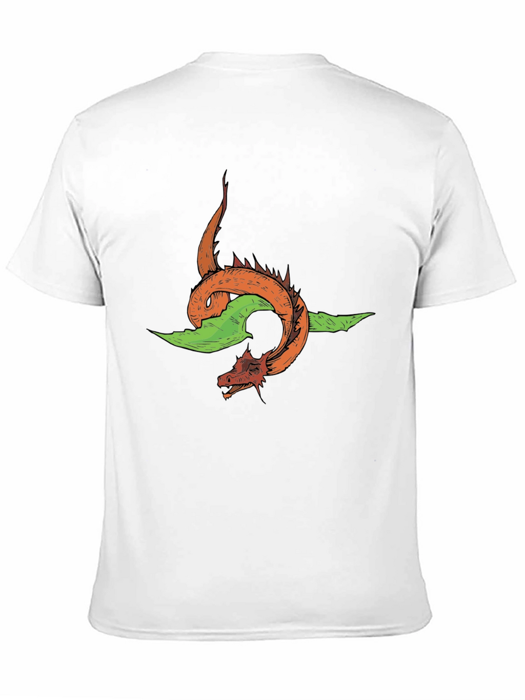 Dragon Graphic Tee - Black Cotton T-Shirt