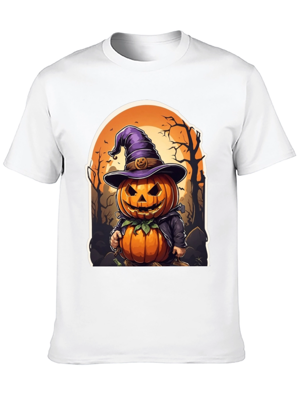 Halloween Pumpkin Character T-Shirt