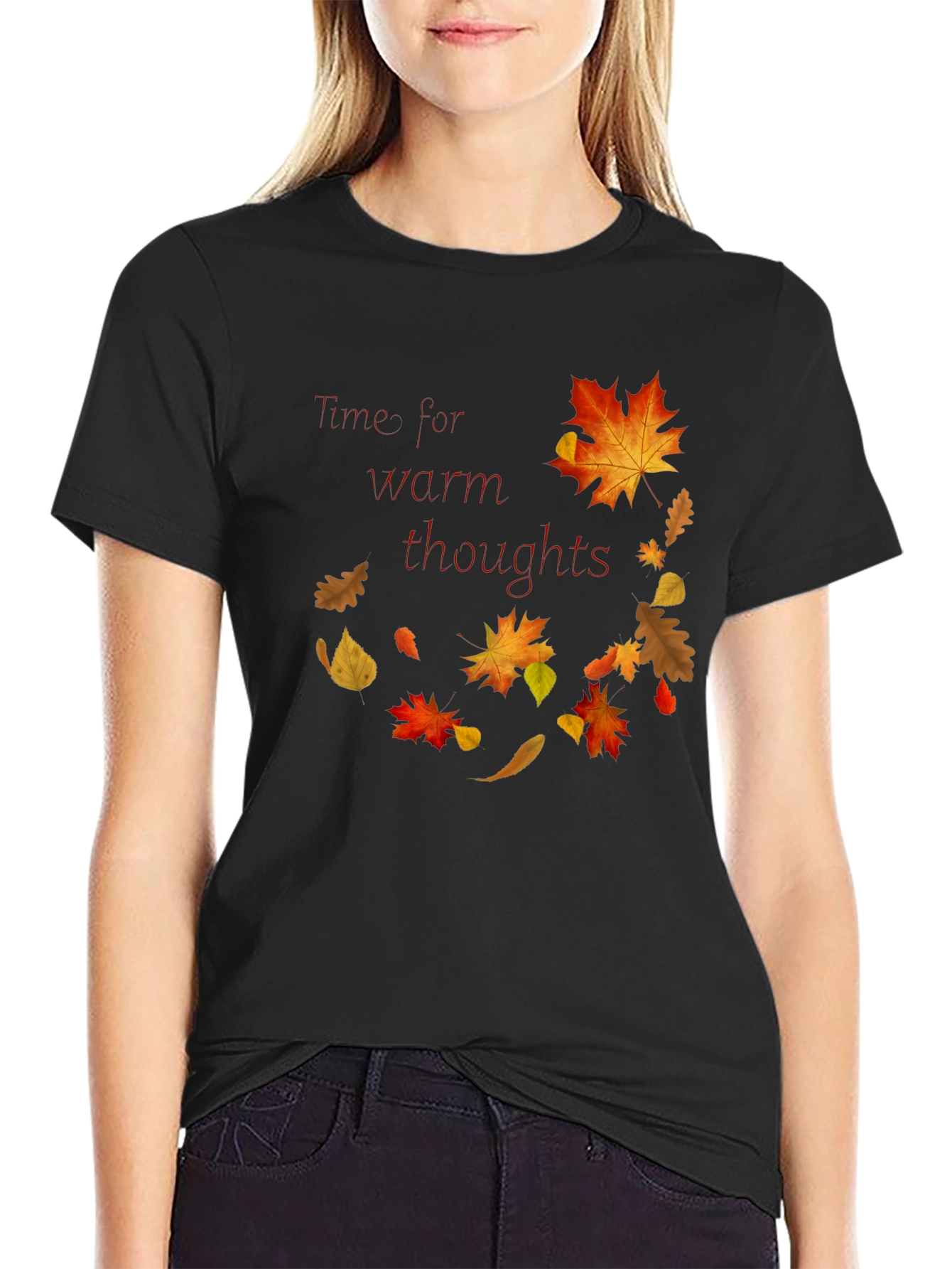 Warm Thoughts Autumn Leaf T-Shirt