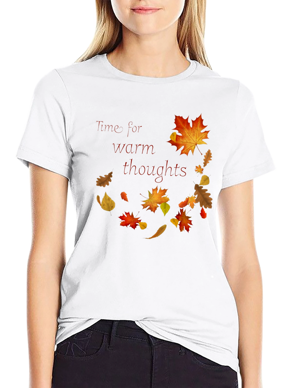 Warm Thoughts Autumn Leaf T-Shirt