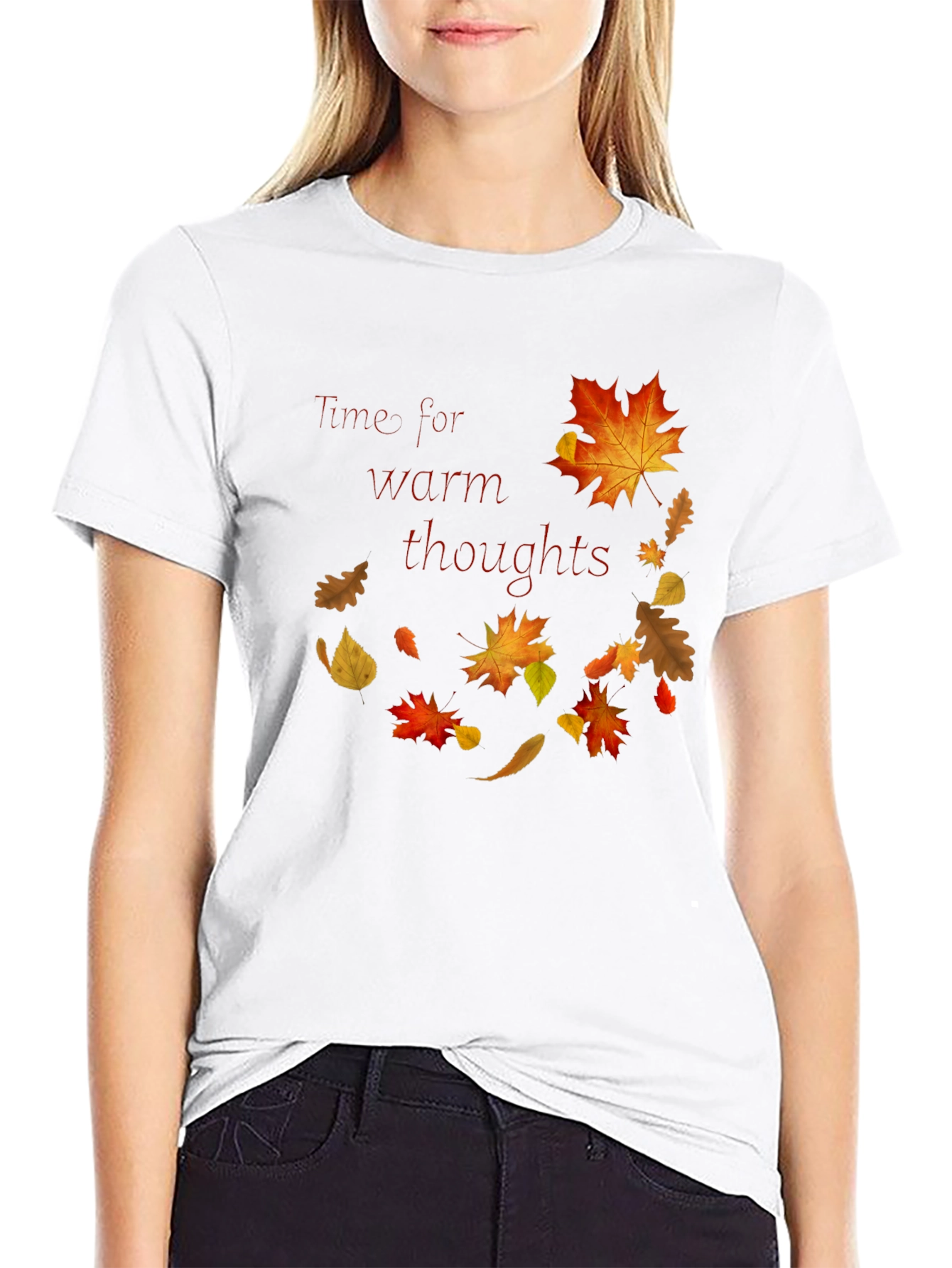 Warm Thoughts Autumn Leaf T-Shirt