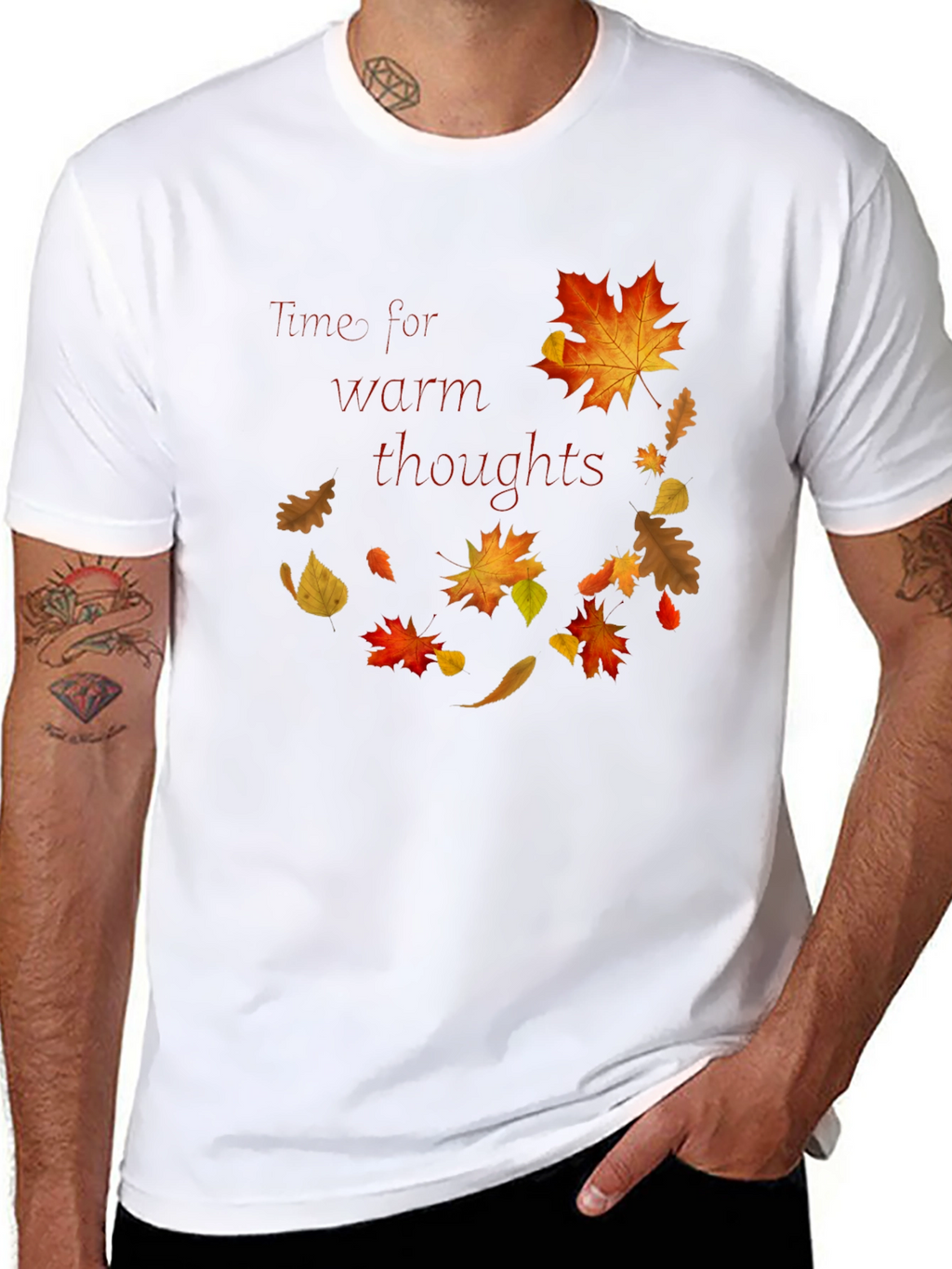 Warm Thoughts Autumn Leaf T-Shirt