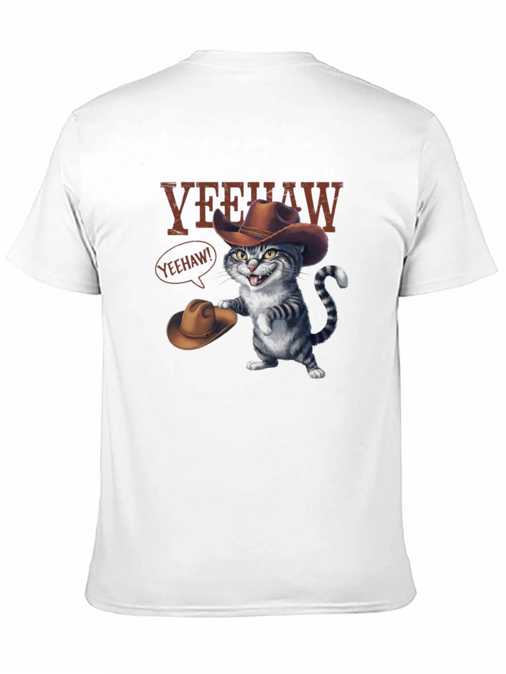 Yeehaw Cat Cowboy Graphic Tee