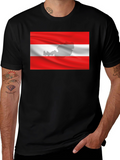 Austria Flag T-Shirt - Black
