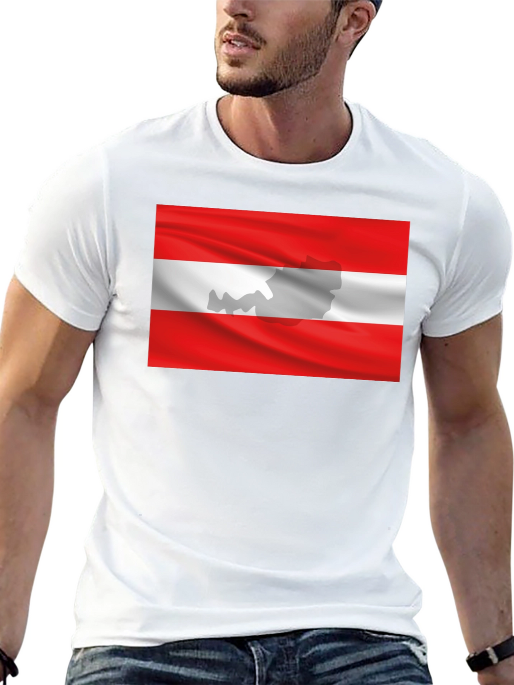 Austria Flag T-Shirt - Black