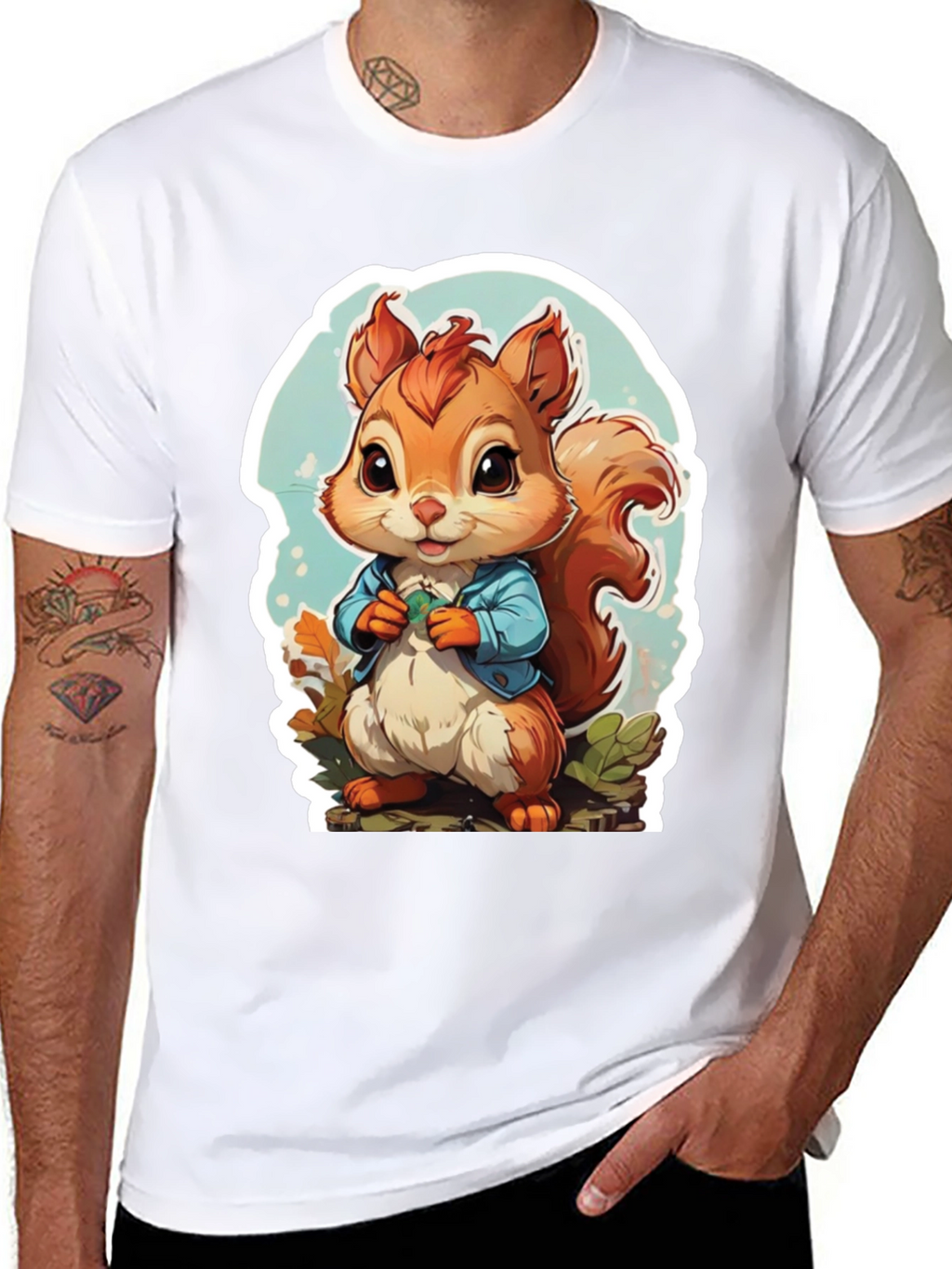 Cute Cartoon Squirrel T-Shirt