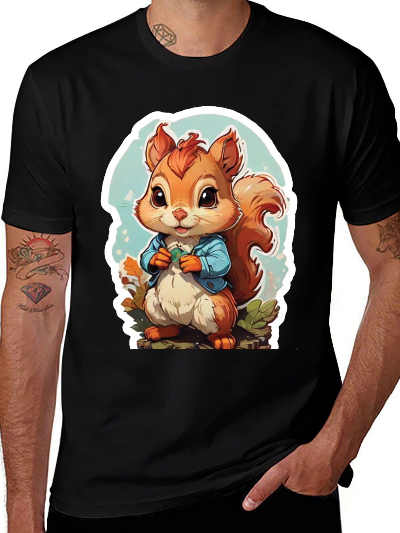 Cute Cartoon Squirrel T-Shirt