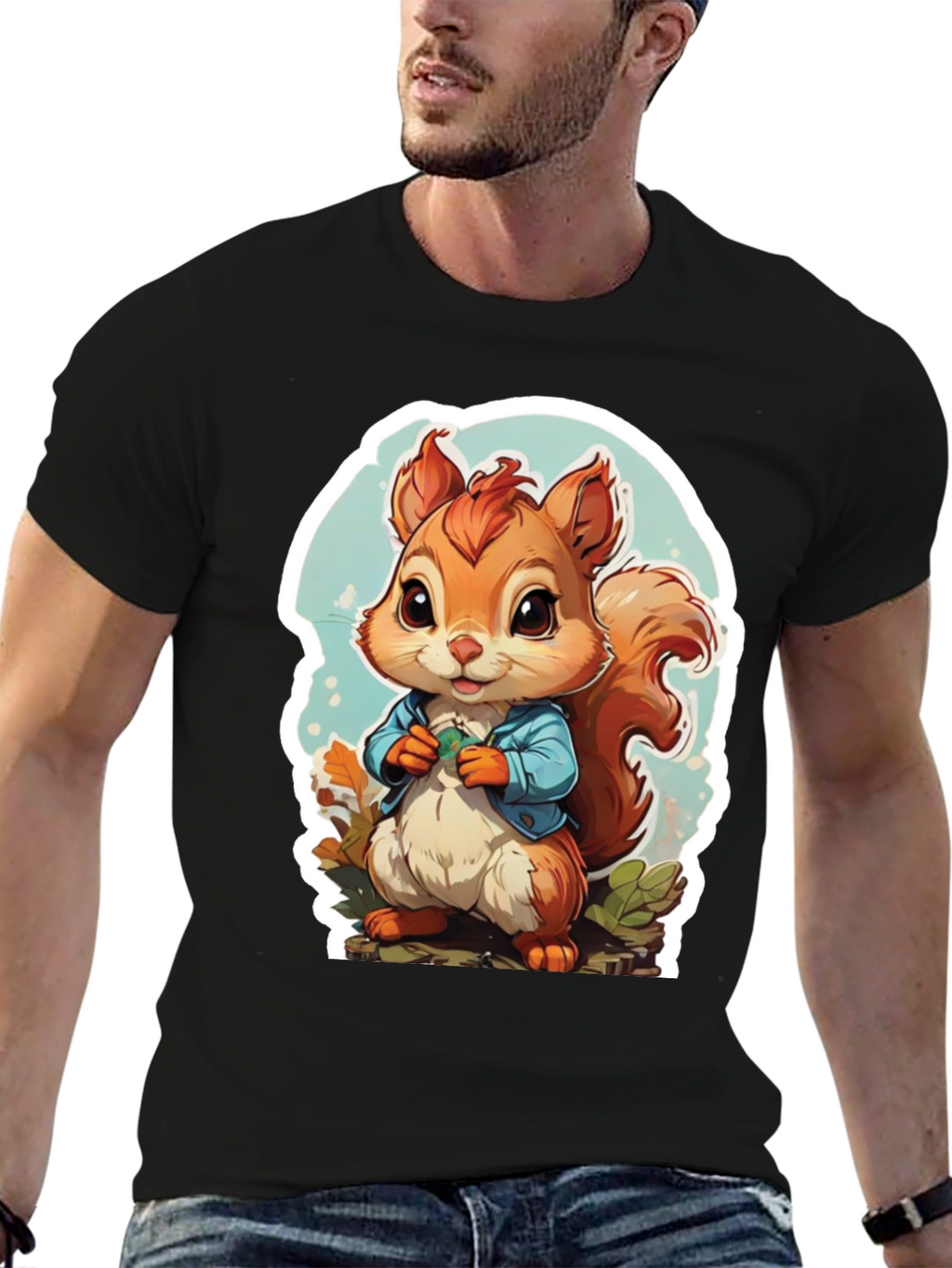 Cute Cartoon Squirrel T-Shirt