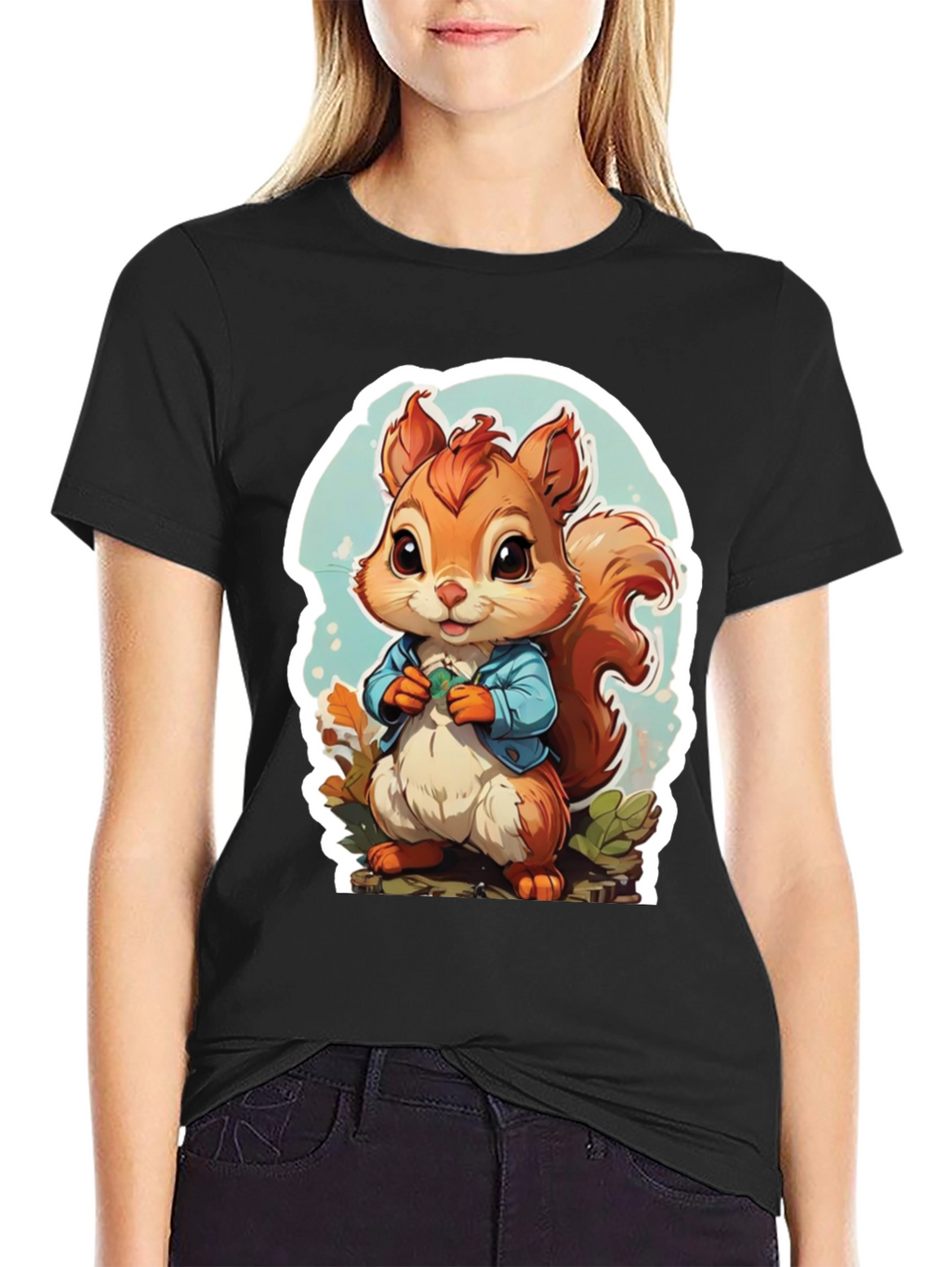 Cute Cartoon Squirrel T-Shirt