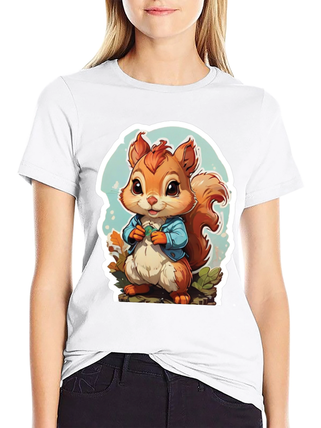 Cute Cartoon Squirrel T-Shirt