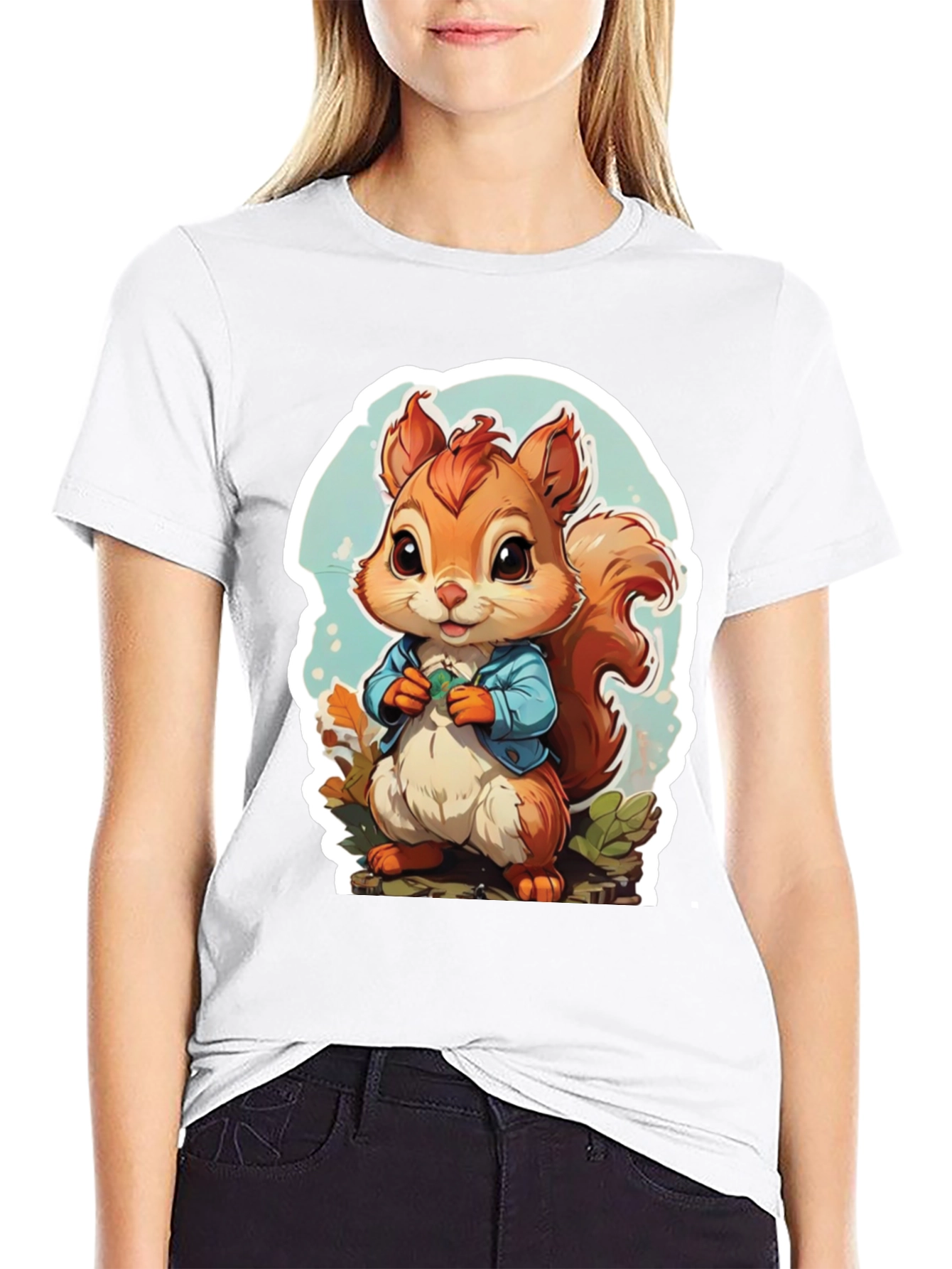 Cute Cartoon Squirrel T-Shirt