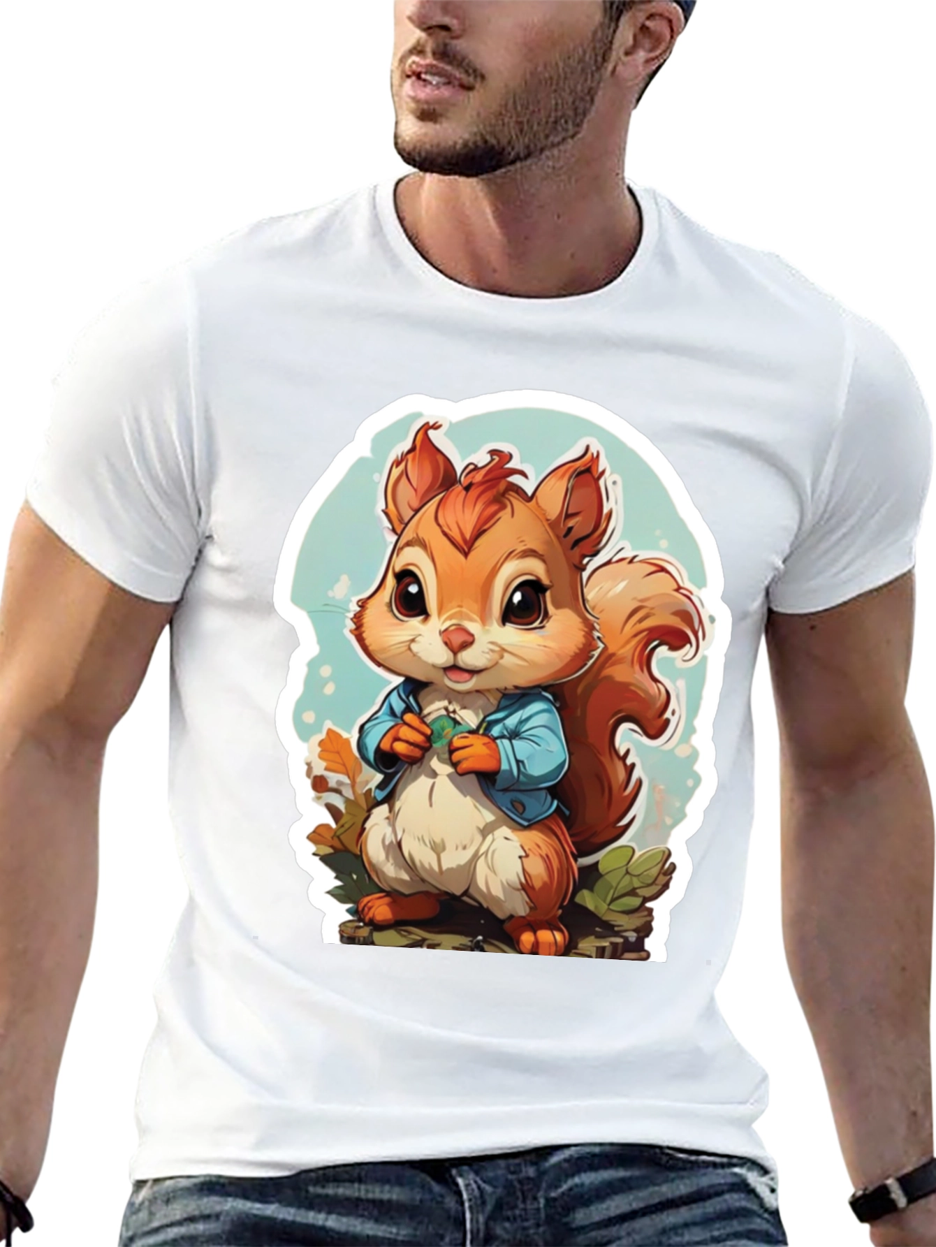 Cute Cartoon Squirrel T-Shirt