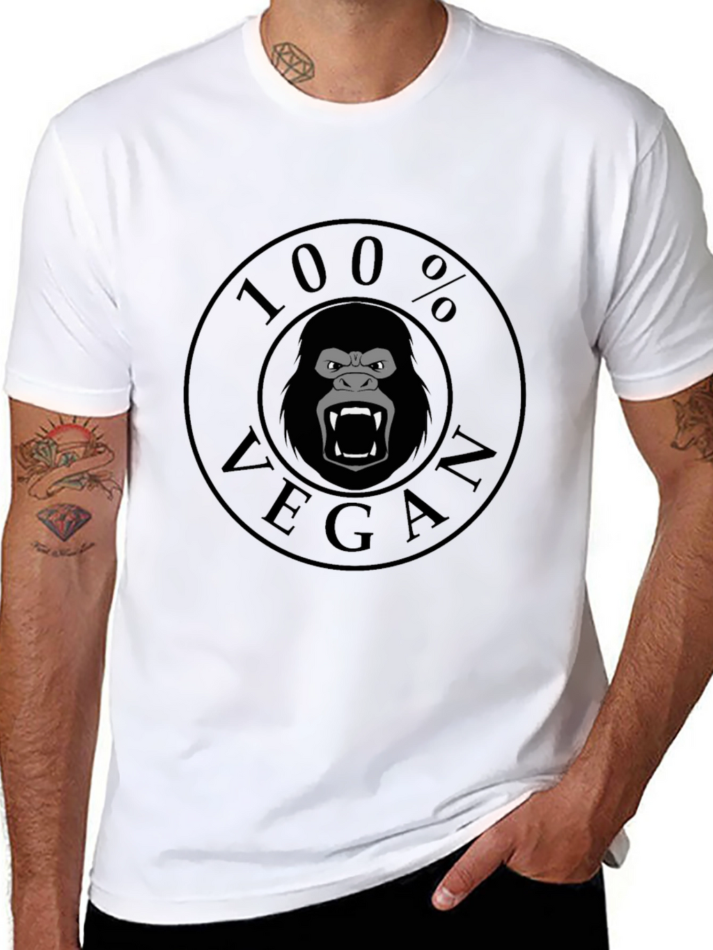 Vegan Gorilla T-Shirt - 100% Vegan!
