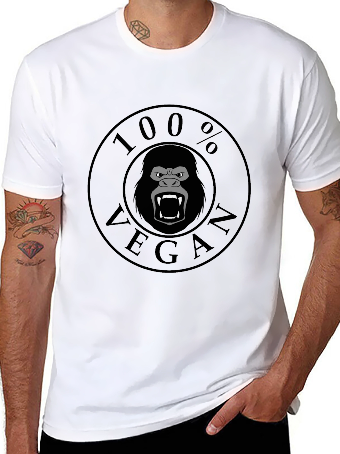 Vegan Gorilla T-Shirt - 100% Vegan!