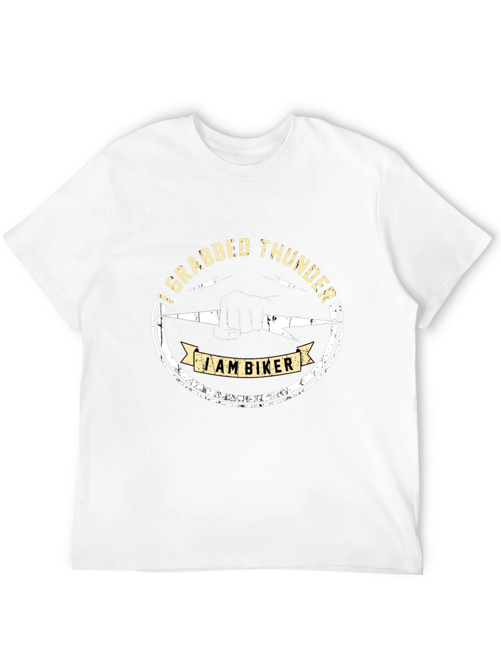I Grabbed Thunder Biker Graphic T-Shirt
