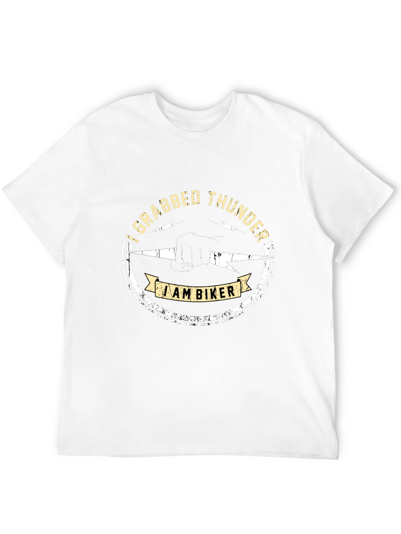 I Grabbed Thunder Biker Graphic T-Shirt