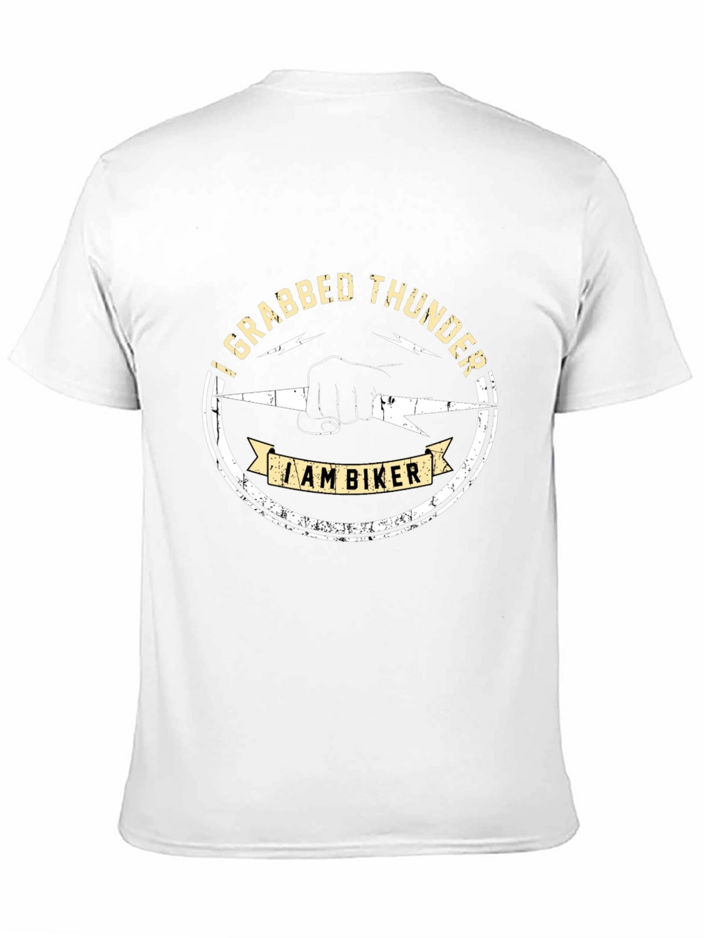 I Grabbed Thunder Biker Graphic T-Shirt