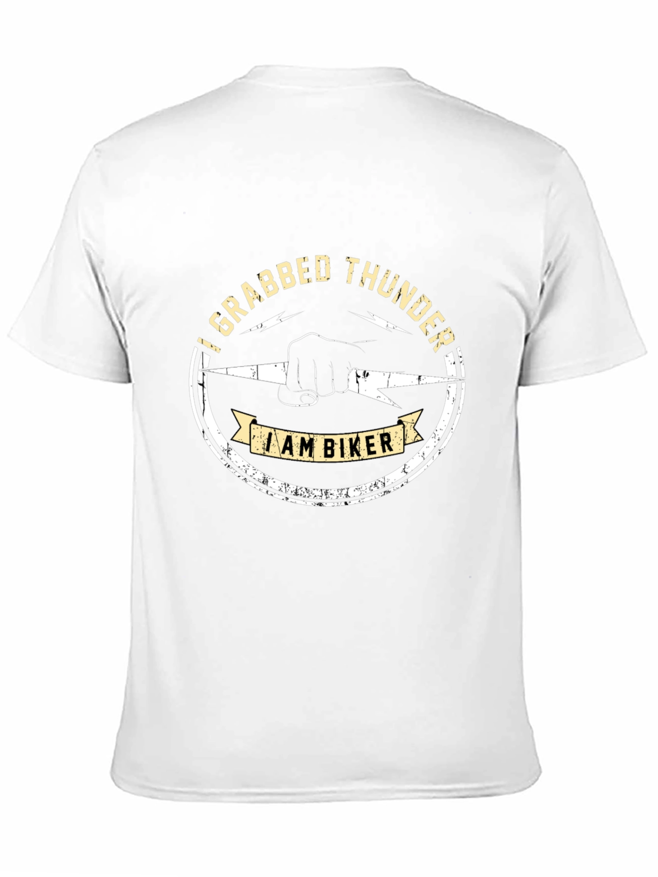 I Grabbed Thunder Biker Graphic T-Shirt
