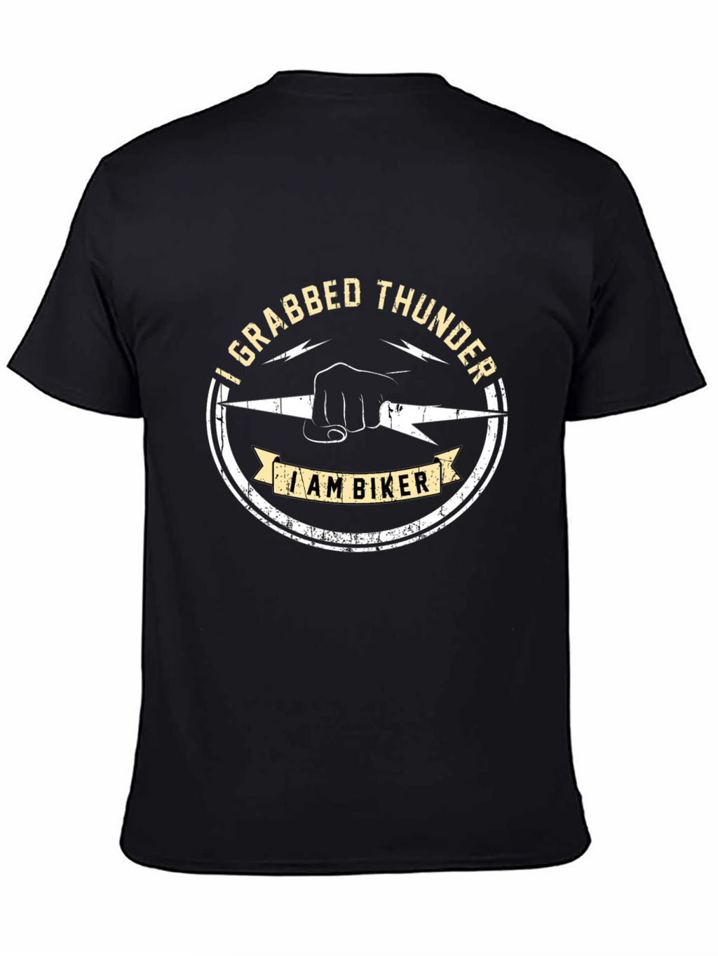 I Grabbed Thunder Biker Graphic T-Shirt