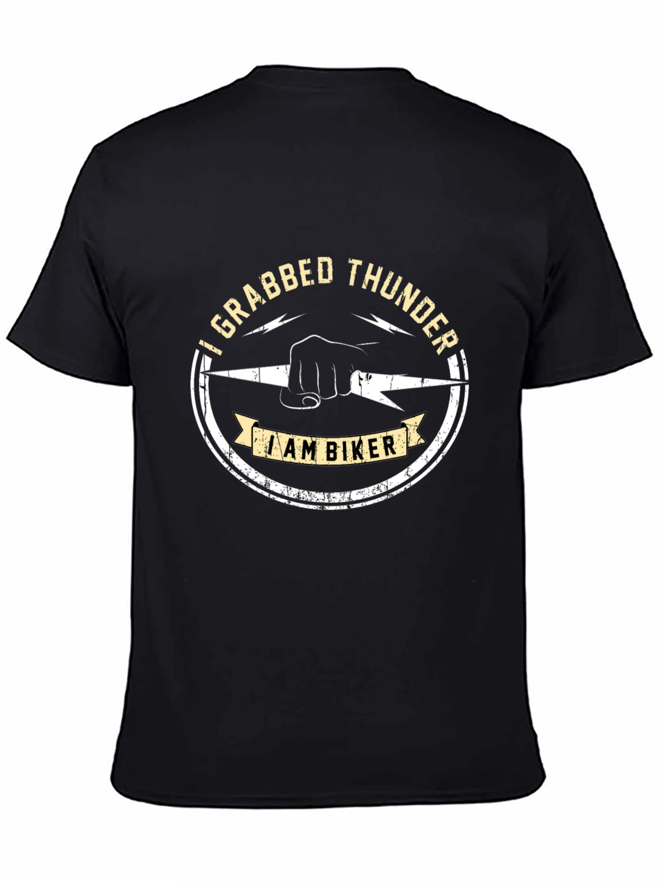 I Grabbed Thunder Biker Graphic T-Shirt