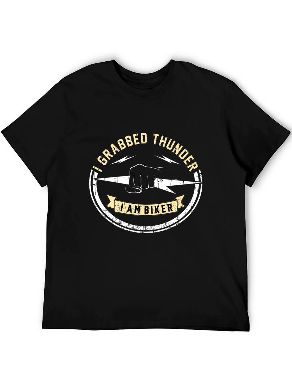 I Grabbed Thunder Biker Graphic T-Shirt