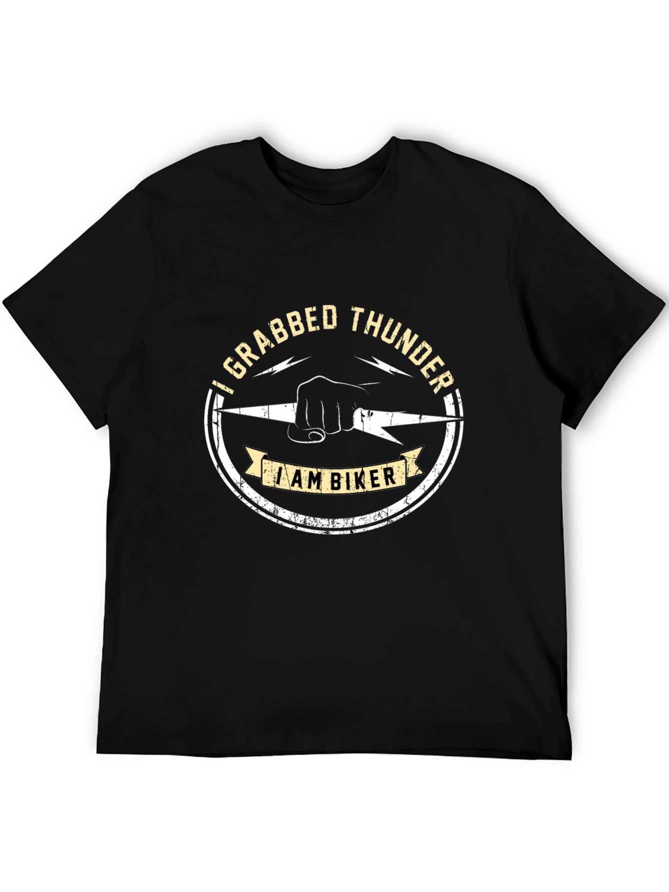 I Grabbed Thunder Biker Graphic T-Shirt