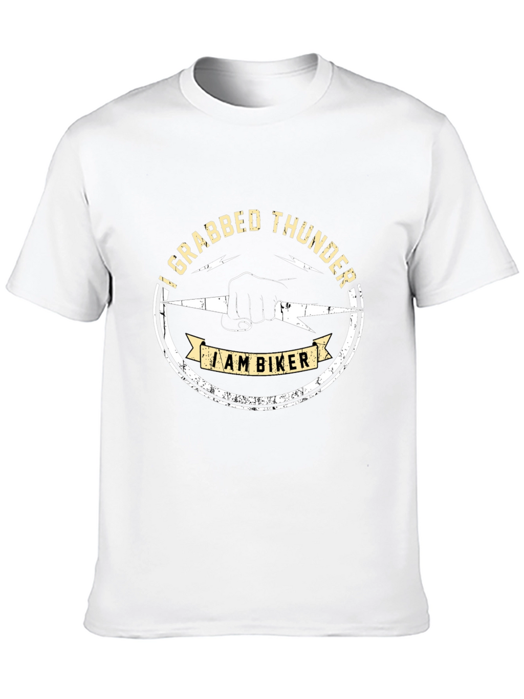 I Grabbed Thunder Biker Graphic T-Shirt