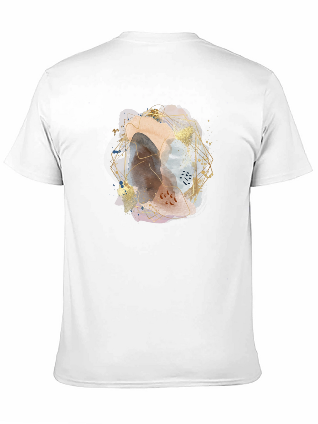 Abstract Geometric Art Mens Black T-Shirt