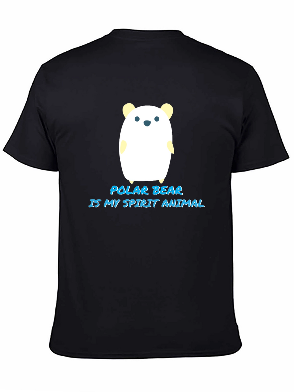 Polar Bear Spirit Animal Black T-Shirt
